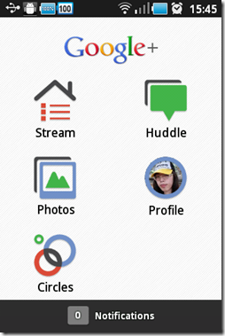 Google+ 又名 Google Plus 的 手機版介面