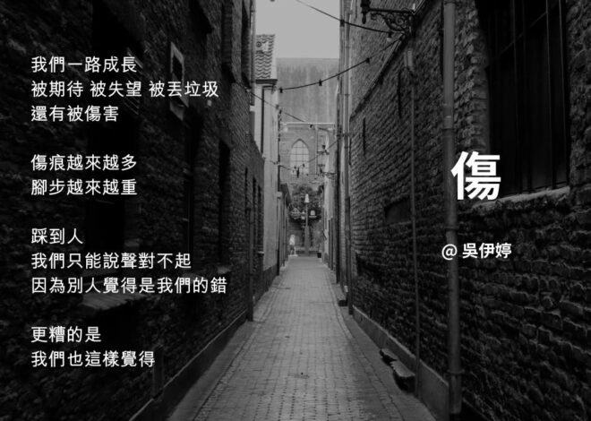 現代詩《傷》